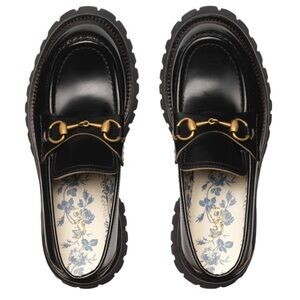 Gucci horsebit Black Leather Loafers